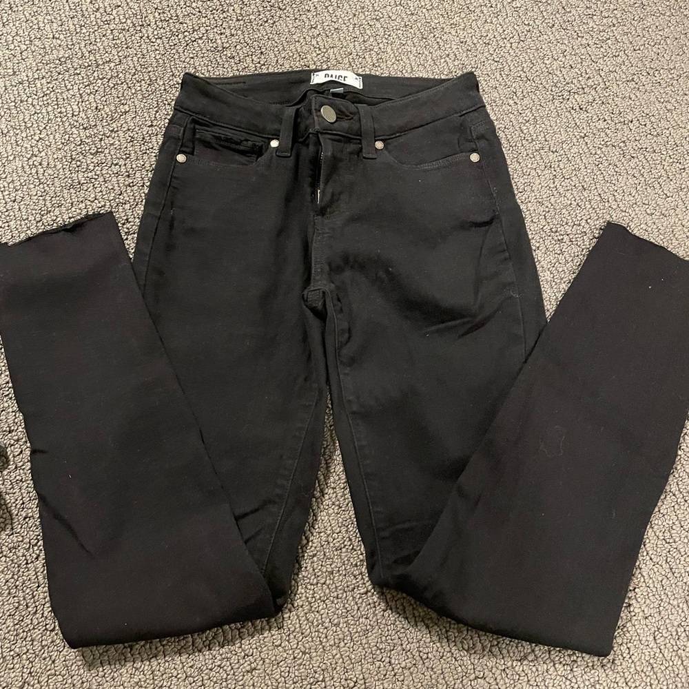 Paige black skinny jeans